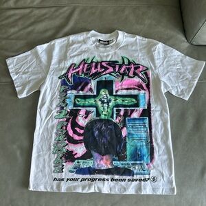 Helstar White Graphic Men's T-Shirt